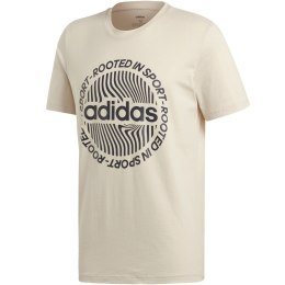 Koszulka męska adidas M CRCLD GRFX T beżowa EI4611