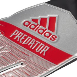 Rękawice bramkarskie adidas Predator YP szaro czerwono biale DY2612