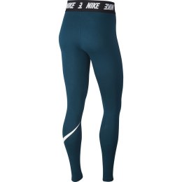 Legginsy damskie Nike W LGGNG Club HW niebieskie AH3362 347