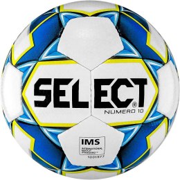 Piłka nożna Select Numero 10 IMS 5 2019 biało-niebiesko-żółta 15056