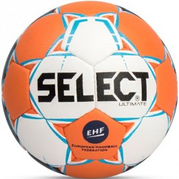 Piłka ręczna Select Ultimate Junior 2 EHF 2018 biało-pomarańczowo-niebieska 14291