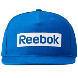 Czapka z daszkiem męska Reebok Linear Logo Cap OSFM niebieska FR8244
