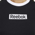 Koszulka damska Reebok Training Essentials Linear Logo Tee czarno-biała FK6681