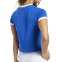 Koszulka damska Reebok Training Essentials Linear Logo Tee niebiesko-biała FK6682