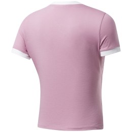 Koszulka damska Reebok Training Essentials Linear Logo Tee różowa FJ2722