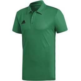 Koszulka męska adidas Core 18 Climalite Polo zielona FS1901