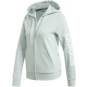 Bluza damska adidas W Essentials Linear Full Zip Hoodie miętowa FM6484