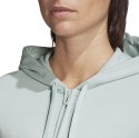 Bluza damska adidas W Essentials Linear Full Zip Hoodie miętowa FM6484