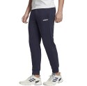 Spodnie męskie adidas Essentials Plain Slim Pant FT granatowe DU0370