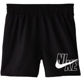 Spodenki kąpielowe dla dzieci Nike Logo Solid Lap JUNIOR czarne NESSA771 001