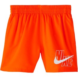 Spodenki kąpielowe dla dzieci Nike Logo Solid Lap JUNIOR pomarańczowe NESSA771 822