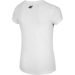Koszulka dla dziewczynki 4F biała HJL20 JTSD012 10S