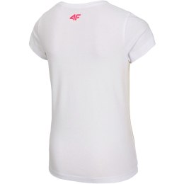 Koszulka dla dziewczynki 4F biała HJL20 JTSD013A 10S