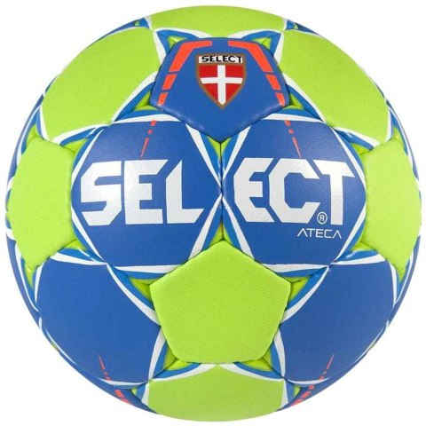 Piłka ręczna Select Ateca Junior 2 zielono-niebieska 16536