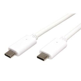 Kabel USB (3.1), USB C M- USB C M, 1m, biały, plastic bag, USB Power Delivery
