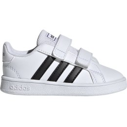 Buty dla dzieci adidas Grand Court I biało czarne EF0118