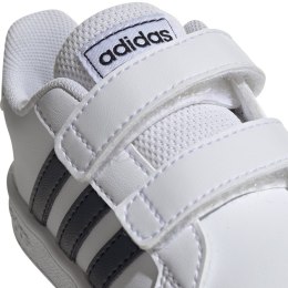 Buty dla dzieci adidas Grand Court I biało czarne EF0118