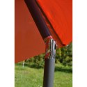 Parasol ogrodowy 250cm składany pomarańczowy Saska Garden