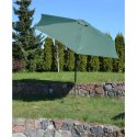 Parasol ogrodowy 300cm składany zielony Saska Garden