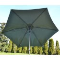 Parasol ogrodowy 300cm składany zielony Saska Garden