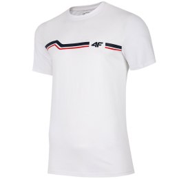 Koszulka męska 4F biała H4L20 TSM024 10S