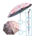 PARASOL PLAŻOWO OGRODOWY 220CM MELANŻ RÓŻOWY