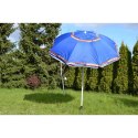 PARASOL PLAŻOWO OGRODOWY 220CM NIEBIESKI ZDOBIONY