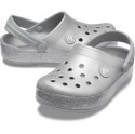 Crocs dla dzieci Crocband Glitter Clog Kids srebrne 205936 040