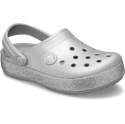 Crocs dla dzieci Crocband Glitter Clog Kids srebrne 205936 040