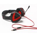 A4tech Bloody G500, słuchawki z mikrofonem, regulacja głośności, czarna, słuchawki, 3.5 mm jack + rozdvojka