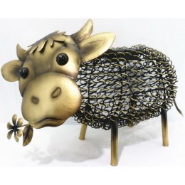 Lampa solarna LED figurka ogrodowa Krowa