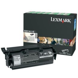Lexmark oryginalny toner X651A11E, black, 7000s, return, Lexmark X651, X652, X654, X656, X658