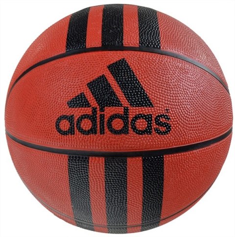 Piłka koszykowa adidas 3 Stripes Rubber D brązowa 218977