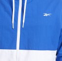 Kurtka męska Reebok Te Linear Logo Wind niebiesko-biała FJ4694
