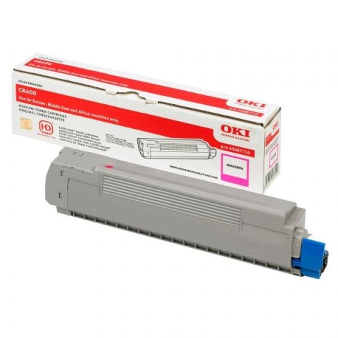 OKI oryginalny toner 43487710, magenta, 6000s, OKI C8600