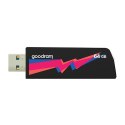 Goodram USB flash disk, 3.0, 64GB, UCL3, czarny, UCL3-0640K0R11, wsparcie OS Win 7, nowe papierowe opakowanie
