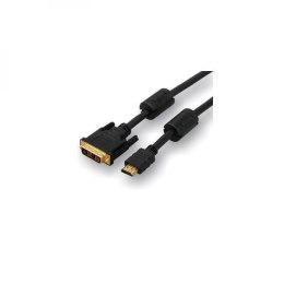 Kabel DVI (18+1) M- HDMI M, 2m, pozłacane końcówki, czarna, Logo