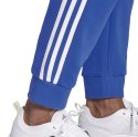 Spodnie męskie adidas Essentials 3 Stripes Tapered Pant FL Cuffed niebieskie GD5137