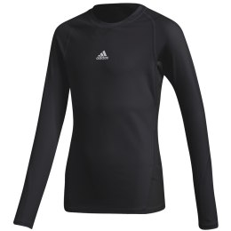 Koszulka dla dzieci adidas Alphaskin Sport LS Tee JUNIOR czarna CW7324