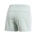 Spodenki damskie adidas Essentials 3S Short jasnozielone FM6685