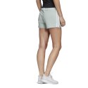 Spodenki damskie adidas Essentials 3S Short jasnozielone FM6685