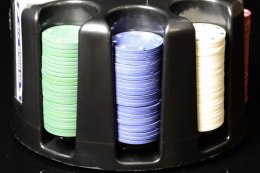 Zestaw do pokera 200szt - Caddy - Obrotowy stojak obrotowy do żetonów