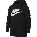 Bluza dla dzieci Nike B NSW PO Hoodie Club FLC HBR czarna BV0783 010