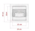 Odpływ kwadratowy Minimalistyczny Ściek wodny 15x15