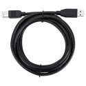 Kabel USB (2.0), USB A M- USB B M, 3m, czarny, Logo Economy