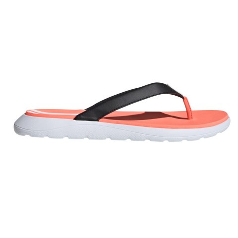 Klapki damskie adidas Comfort Flip Flop pomarańczowo-czarno-białe EG2064