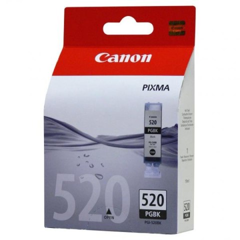 Canon oryginalny ink  tusz PGI520BK  black  19ml  2932B001  Canon iP3600  4600  MP550  620  630  980