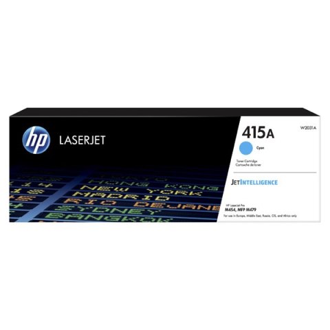 HP oryginalny toner W2031A, cyan, 2100s, HP 415A, HP Color LaserJet Pro M454, MFP M479