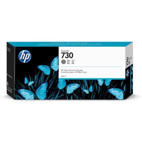 HP oryginalny ink / tusz P2V72A, HP 730, gray, 300ml, HP HP DesignJet T1700 44 printer series, T1700dr 44