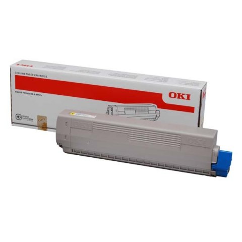 OKI oryginalny toner 44844613, yellow, 7300s, OKI C822